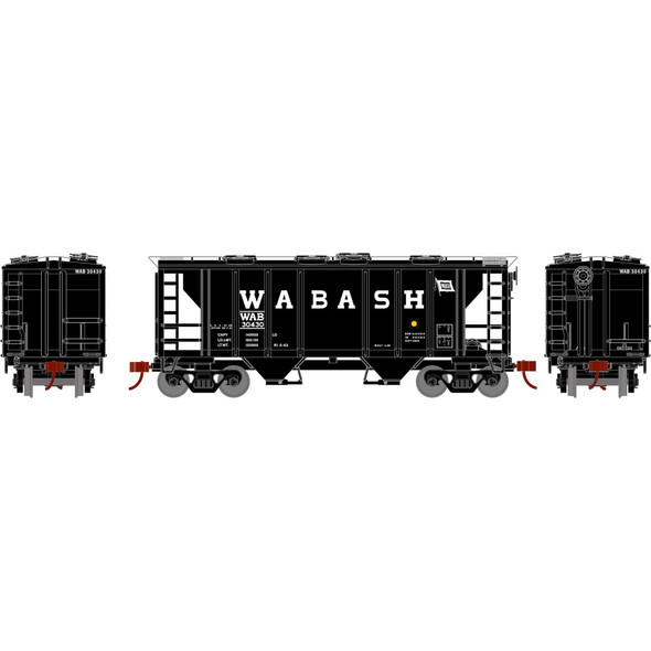 Athearn 15424 - PS-2 2003 2-Bay Hopper Wabash (WAB) 30430 - HO Scale