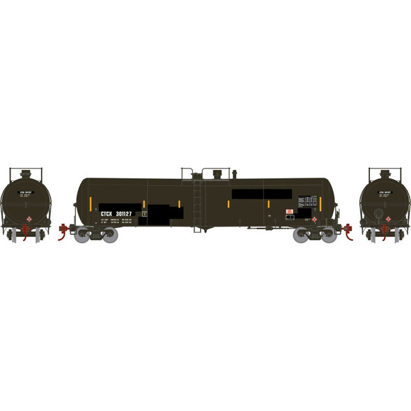 Athearn 18036 - 30,000 Gallon Ethanol Tanker GE Railcar (CTCX) 301127 - N Scale