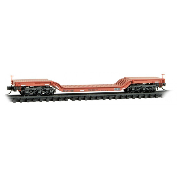 Micro-Trains Line 10900310 - Heavyweight Depressed Center Flat Car Illinois Central Gulf (ICG) 940601 - N Scale