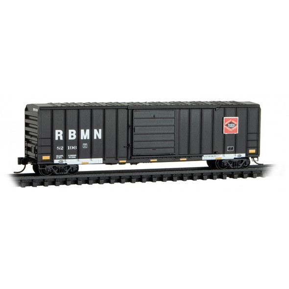Micro-Trains Line 02500427 - 50' Rib Side Box Car, Single Door w/o Roofwalk Reading Blue Mountain and Northern Railroad (RBMN) 82196 - N Scale