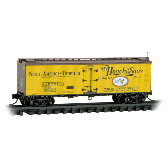 Micro-Trains Line 05800603 - 36' Wood Sheathed Ice Reefer, w/ Truss Rods North American Despatch (NADX) 3116 - N Scale