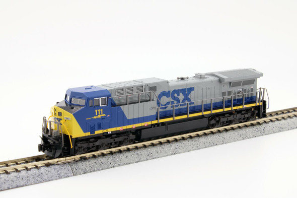 Kato 176-7044 - GE AC4400CW DC Silent CSX (CSXT) 111 - N Scale