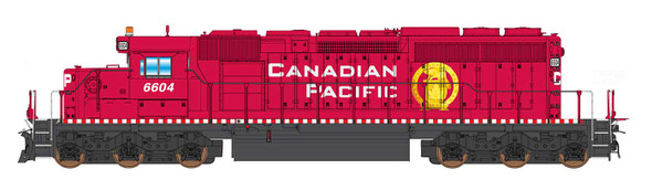 InterMountain 69377(S)-01 - EMD SD40-2 w/ DCC and Sound Canadian Pacific (CP) 6604 - N Scale