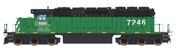 InterMountain 69387(S)-05 - EMD SD40-2 w/ DCC and Sound First Union Rail (FURX) 8090 - N Scale