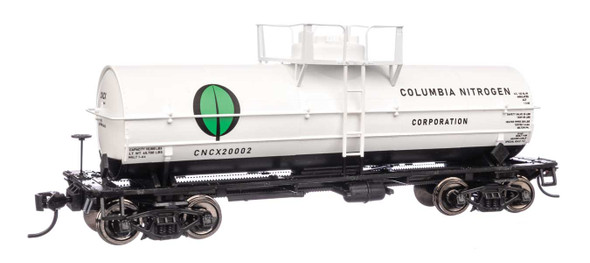 Walthers Mainline 910-48401 - 36' 10,000-Gallon Insulated Tank Car w/Large Dome Columbia Nitrogen (CNCX) 20002 - HO Scale