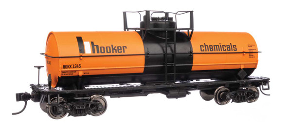 Walthers Mainline 910-48413 - 36' 10,000-Gallon Insulated Tank Car w/Large Dome Hooker (HOKX) 1345 - HO Scale