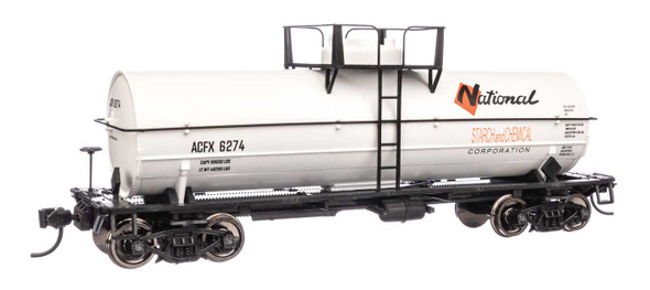 Walthers Mainline 910-48423 - 36' 10,000-Gallon Insulated Tank Car w/Large Dome National Starch & Chemical (ACFX) 6274 - HO Scale