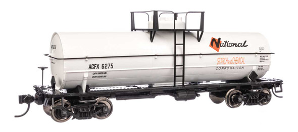 Walthers Mainline 910-48424 - 36' 10,000-Gallon Insulated Tank Car w/Large Dome National Starch & Chemical (ACFX) 6275 - HO Scale