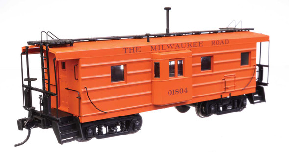 Walthers Proto 920-103651 - Milwaukee Road Ribside Caboose Milwaukee Road (MILW) 01804 - HO Scale