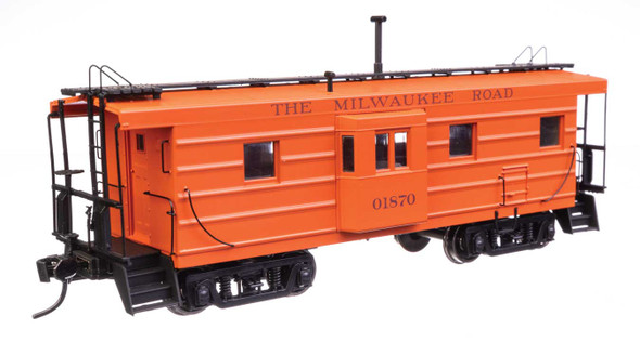 Walthers Proto 920-103652 - Milwaukee Road Ribside Caboose Milwaukee Road (MILW) 01870 - HO Scale