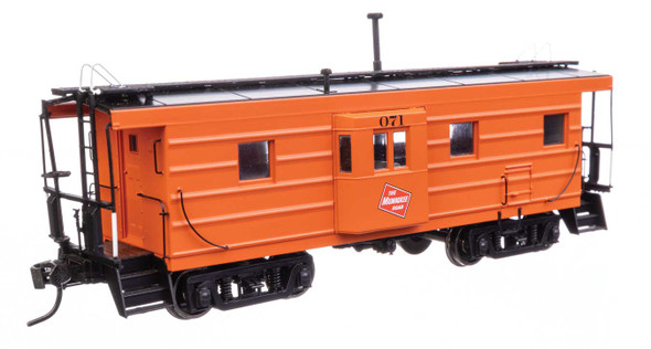 Walthers Proto 920-103658 - Milwaukee Road Ribside Caboose Milwaukee Road (MILW) 071 - HO Scale