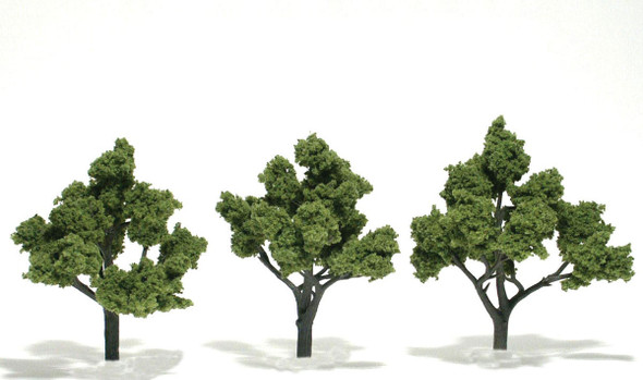 Woodland Scenics TR1509 - Ready Made Realistic Trees™ Light Green - 3/pkg - 4" - 5"