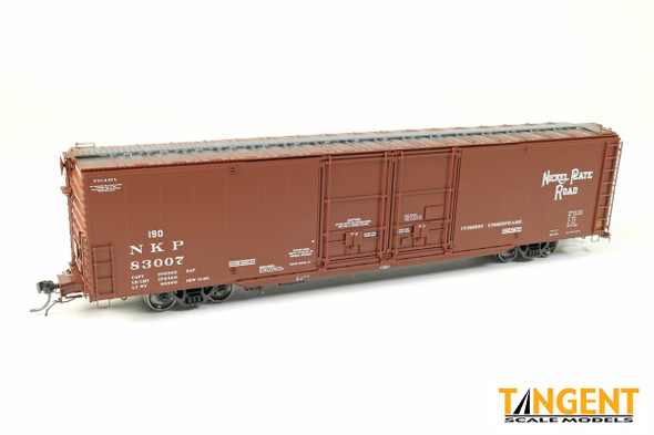 Tangent Scale Models 33019-05 - 6000 CuFt 60' Double Door Box Car Nickel Plate Road (NKP) 83010 - HO Scale