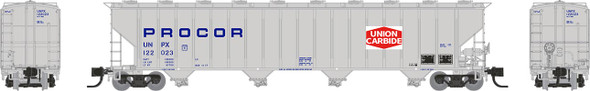 Rapido 560003A-122059 - Procor 5820 Covered Hopper Union Carbide 122059 - N Scale