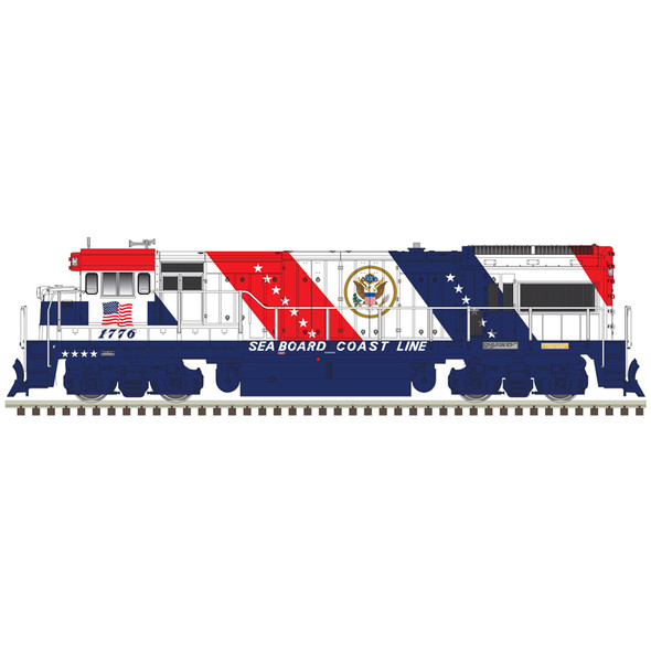 PRE-ORDER: Atlas 40005954 - GE U33/36B DC Silent Seaboard Coast Line (SCL) 1776 BICENTENNIAL - N Scale