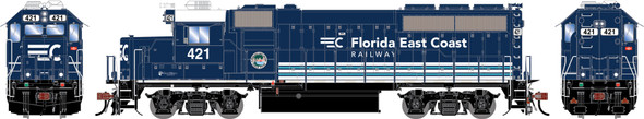 PRE-ORDER: Athearn Genesis 1764 - EMD GP40-2 w/ DCC and Sound Florida East Coast (FEC) 421 - HO Scale