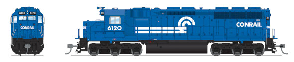 Broadway Limited 7932 - EMD SD45 w/ DCC and Sound Conrail (CR) 6120 - HO Scale