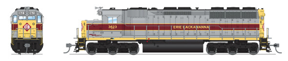 Broadway Limited 7934 - EMD SD45 w/ DCC and Sound Erie Lackawanna (EL) 3623 - HO Scale