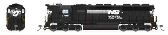 Broadway Limited 7940 - EMD SD45 w/ DCC and Sound Norfolk Southern (NS) 1766 - HO Scale