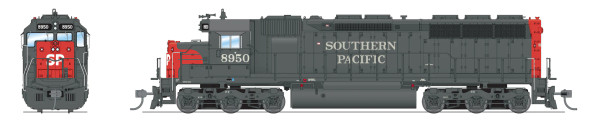Broadway Limited 9008 - EMD SD45 (Stealth Series) DC Silent Southern Pacific (SP) 8950 - HO Scale