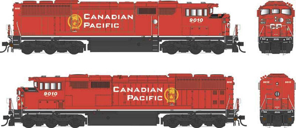 Bowser 25347 - GMD SD40-2F DC Silent Canadian Pacific (CP) 9010 - HO Scale