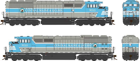 Bowser 25355 - GMD SD40-2F w/ DCC and Sound Central Maine and Quebec (CMQ) 9010 - HO Scale
