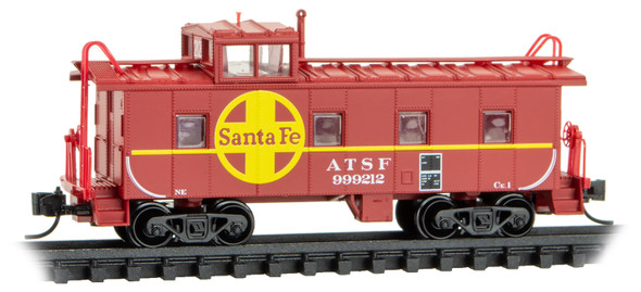 Micro-Trains Line 10000471 - 36' Riveted Steel Caboose, Offset Cupola Atchison, Topeka and Santa Fe (ATSF) 999212 - N Scale