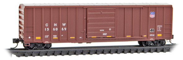 Micro-Trains Line 02500406 - 50' Rib Side Box Car Single Door w/o roofwalks Union Pacific (CNW) 15609 - N Scale