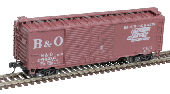 Atlas Trainman 50006190 - 40' Double Door Box Car Baltimore & Ohio (B&O) 294214 - N Scale