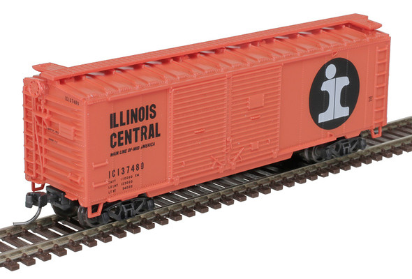 Atlas Trainman 50006197 - 40' Double Door Box Car Illinois Central (IC) 137162 - N Scale