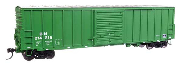 Walthers Mainline 910-46001 - 50' ACF Exterior Post Dreadnaught End Plate B Boxcar Burlington Northern (BN) 214215 - HO Scale