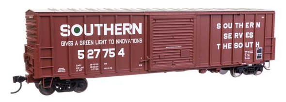 Walthers Mainline 910-46024 - 50' ACF Exterior Post Dreadnaught End Plate B Boxcar Southern (SOU) 527754 - HO Scale