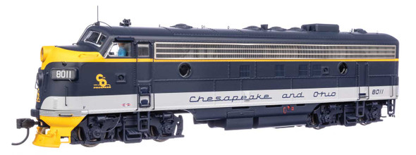 Walthers Proto 920-49549 - EMD FP7 (As-delivered) DC Silent Chesapeake & Ohio (C&O) 8011 - HO Scale