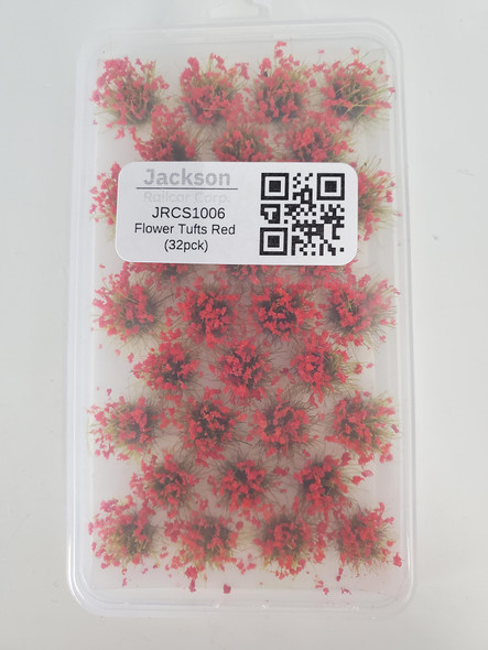 Jackson Railcar S1006 - Flower Tufts Red (32pck)  - Multi Scale