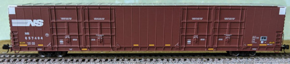 Bluford Shops 87241 - Pullman Standard 86’ Quad Door Boxcar Norfolk Southern (NS) 657494 - N Scale