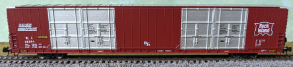 Bluford Shops 87255 - Pullman Standard 86’ Quad Door Boxcar Rock Island (RI) 32960 - N Scale