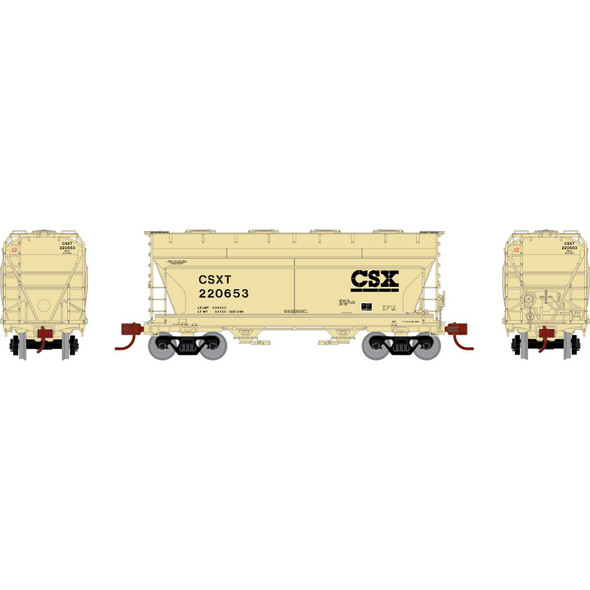 Athearn Genesis 24681 - ACF 2970 Covered Hopper CSX (CSXT) 220653 - N Scale