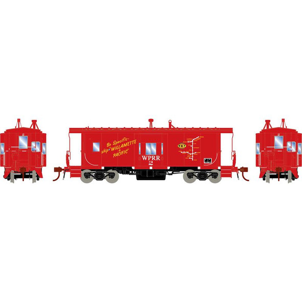 Athearn Genesis 78398 - Bay Window Caboose w/ Lights & Sound Willamette and Pacific (WPRR) 2 - HO Scale