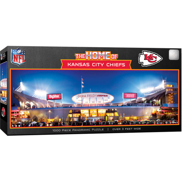 Masterpieces Puzzles KCC1032 - Kansas City Chiefs - Stadium View 1000 pc Panoramic