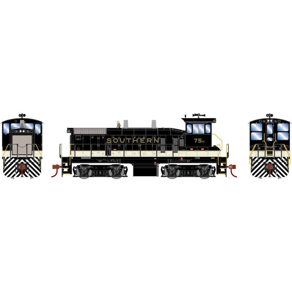 Athearn 29673 - EMD SW1500 DC Silent Southern (SOU) 75H - HO Scale