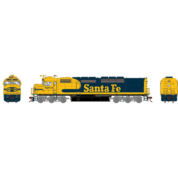 Athearn Genesis 64125 - EMD SDP40F DC Silent Atchison, Topeka and Santa Fe (ATSF) 5264 - HO Scale