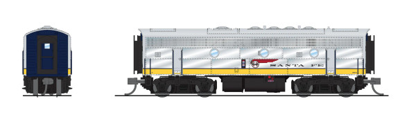 PRE-ORDER: Broadway Limited 9245 - EMD F7B w/ DCC and Sound Atchison, Topeka and Santa Fe (ATSF) 351A - N Scale