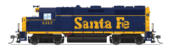 Broadway Limited 8880 - EMD GP35 w/ DCC and Sound Atchison, Topeka and Santa Fe (ATSF) 1317 - HO Scale