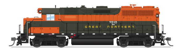 Broadway Limited 8909 - EMD GP35 DC Silent Burlington Northern (BN) 2522 Patch - HO Scale