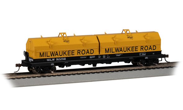 Bachmann 71426 - 55' Steel Coil Car Milwaukee Road (MILW) 92258 - HO Scale