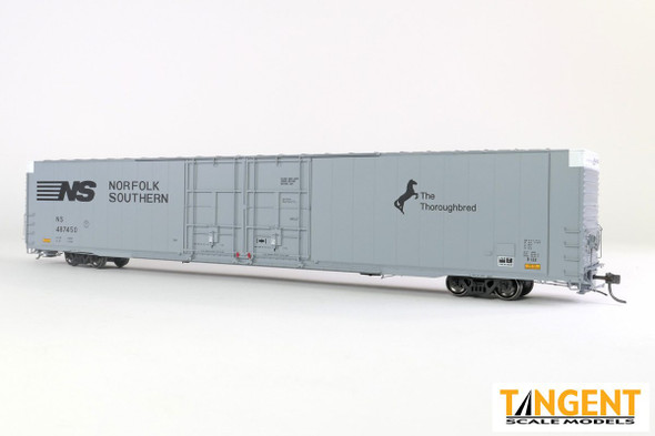 Tangent Scale Models 25062-02 - Greenville 86′ Double Plug Door Box Car Norfolk Southern (NS) 487451 - HO Scale