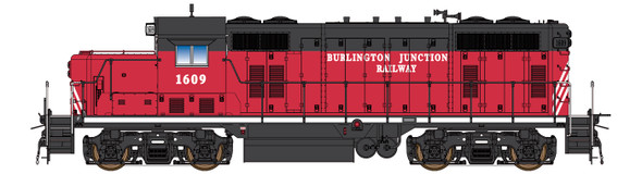 InterMountain 49840(S)-02 - EMD GP16 w/ DCC and Sound Burlington Junction Railway (BJRY) 1609 - HO Scale