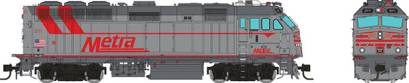 PRE-ORDER: Rapido 583008 - EMD F40PHM-3 DC Silent Metra (METX) 211 CB&Q Heritage - N Scale