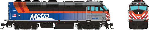 PRE-ORDER: Rapido 583506 - EMD F40PHM-3 w/ DCC and Sound Metra (METX) 189 (Village of Villa Park) - N Scale