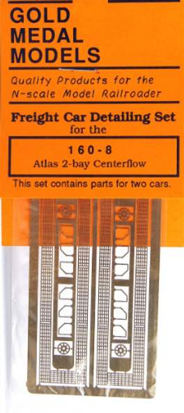 Gold Medal Models 160-08 - Atlas Two-Bay Centerflow Hopper Detail Set - N Scale